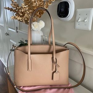 Kate Spade Margaux large work tote in Light Fawn with dustbag